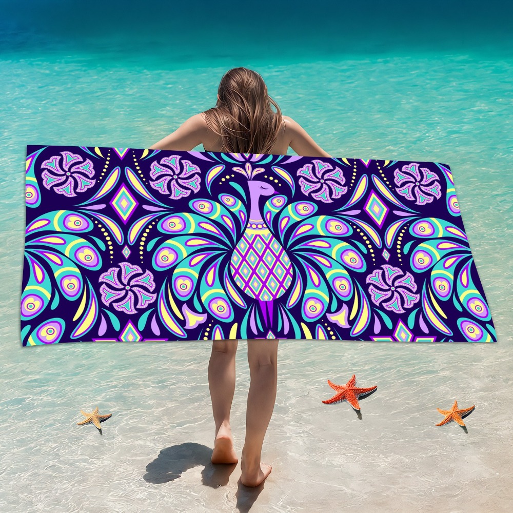 Camp Towel Microfiber - Toalha de Praia Abstrata 70x140CM, Cobertor