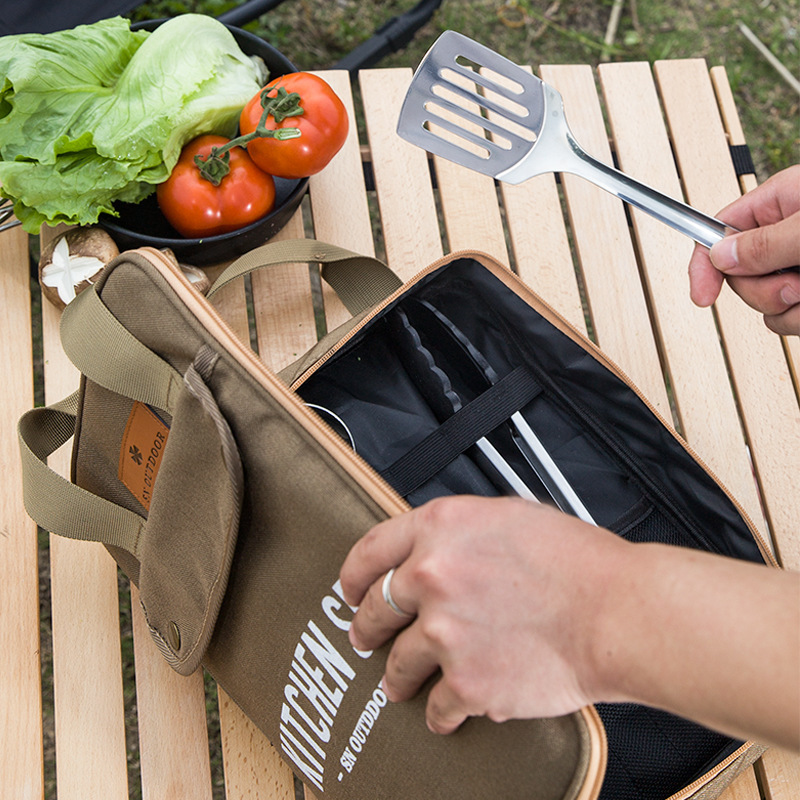 Outdoor Camping Kitchen With Sink - Conjunto de Utensílios de Cozinha para