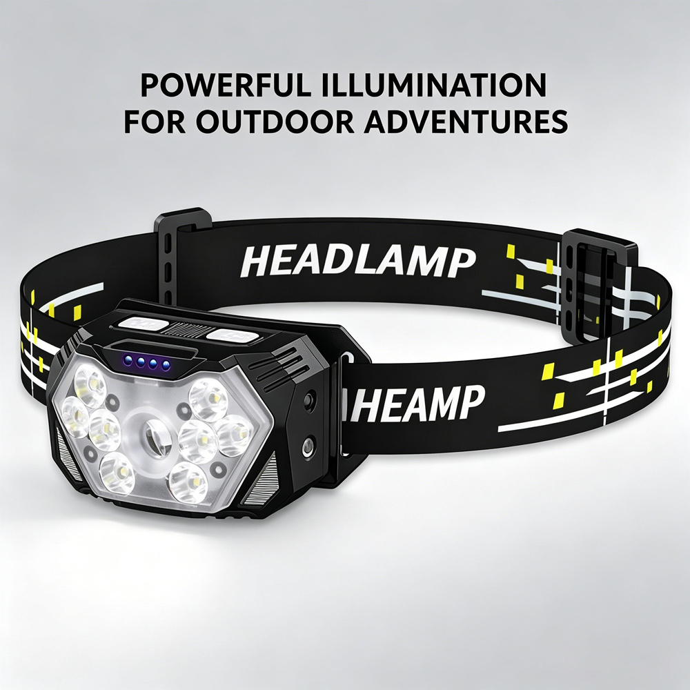 Outdoor Camping Jobs - Lanterna de Cabeça LED à Prova