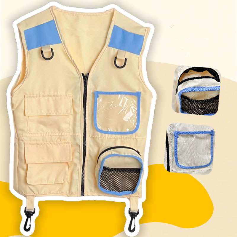 Outdoor Camping Activities For Kids - Crianças explorador colete fingir jogar cosplay