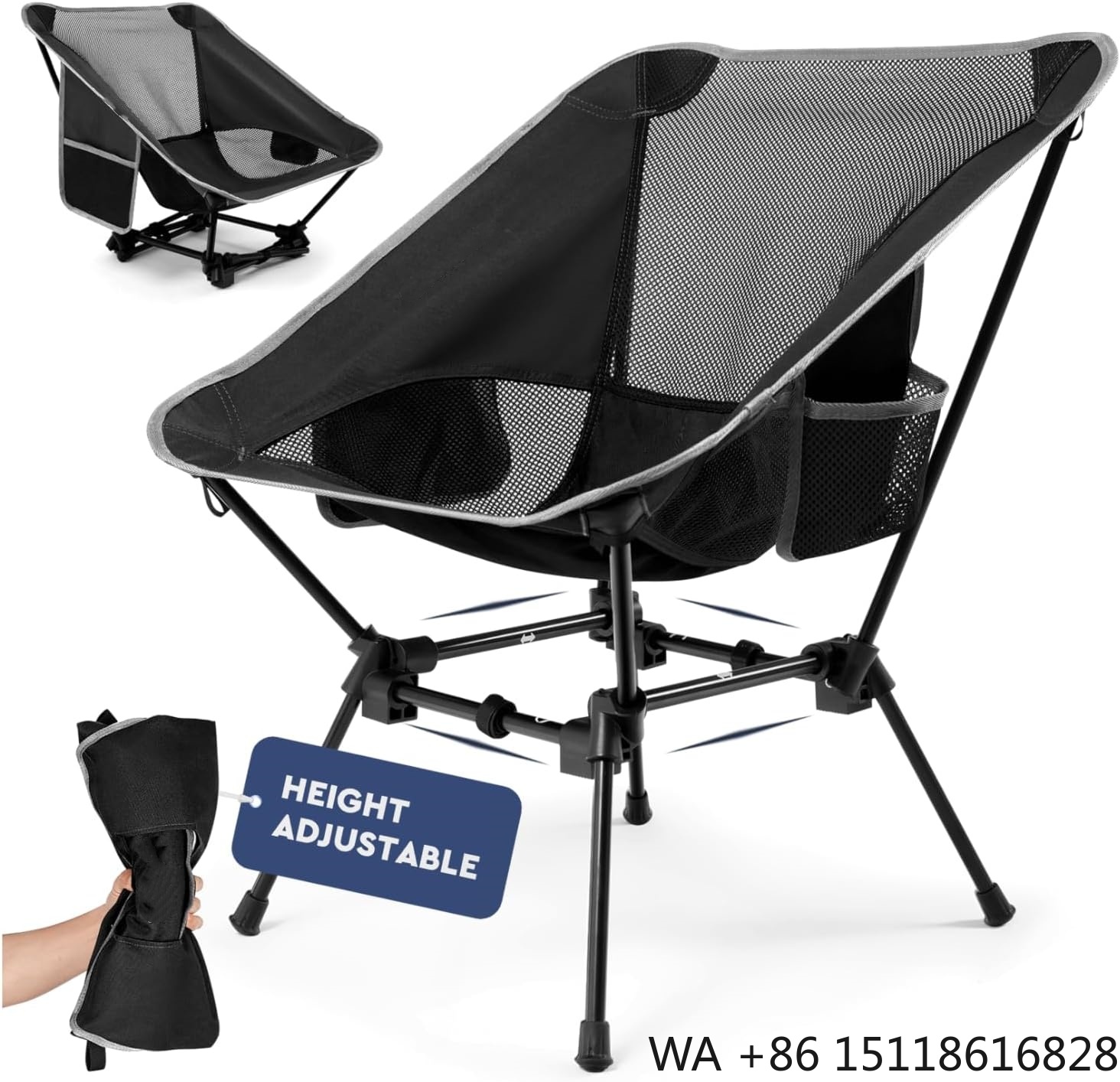 Outdoor Camping Furniture - Cadeira de Camping Leve, Cadeira de