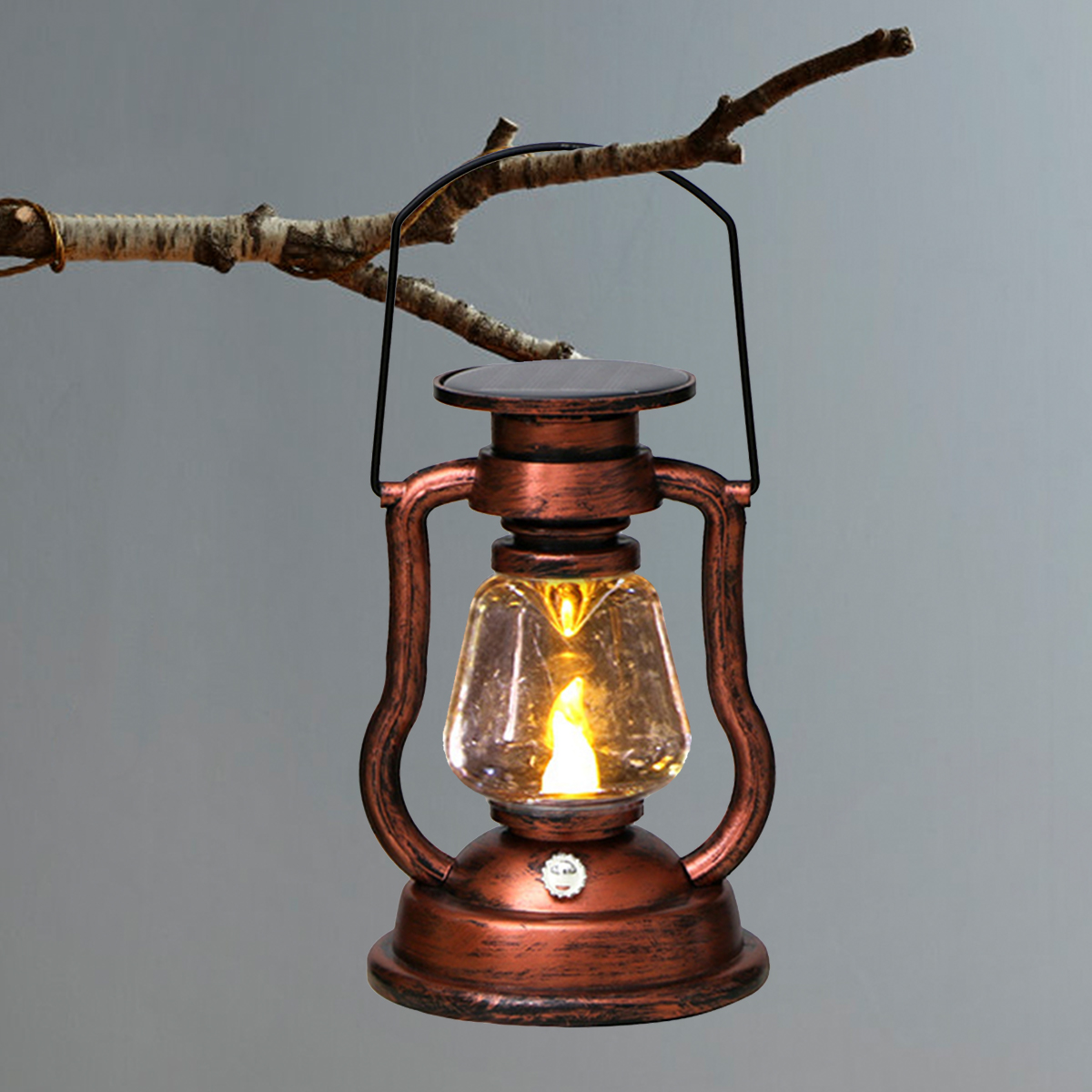 Outdoor Camping Adventure Lamp - Luz de Ambiente Retro LED Solar,