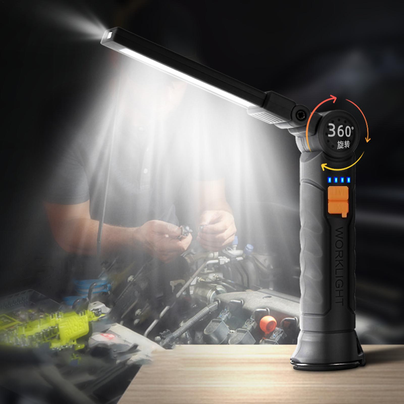 Outdoor Camping Jobs - Lanterna LED Recarregável com Ímã e