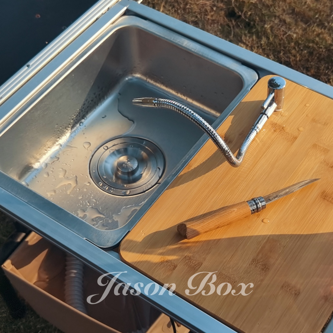 Outdoor Camping Kitchen With Sink - Mesa de acampamento igt ao ar