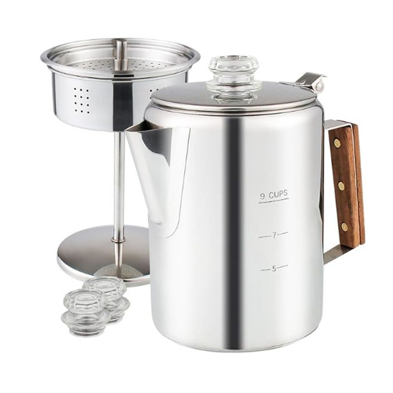 Camp Percolator Coffee - Cafeteiras de Fogão para Camping em