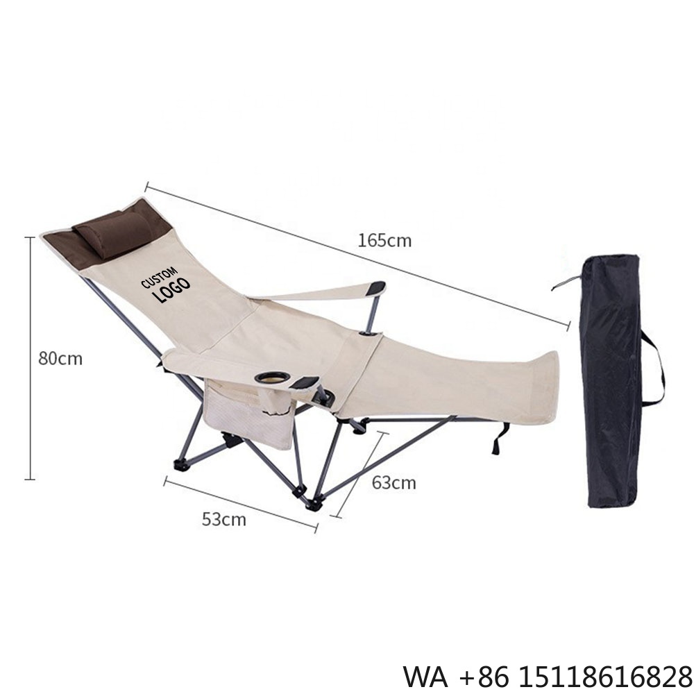Outdoor Camping Chairs - Cadeira Reclinável Portátil e Dobrável, Leve