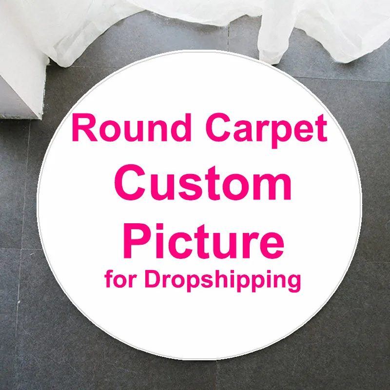 Camping Outdoor Or Indoor - Tapete circular antiderrapante personalizado com logotipo