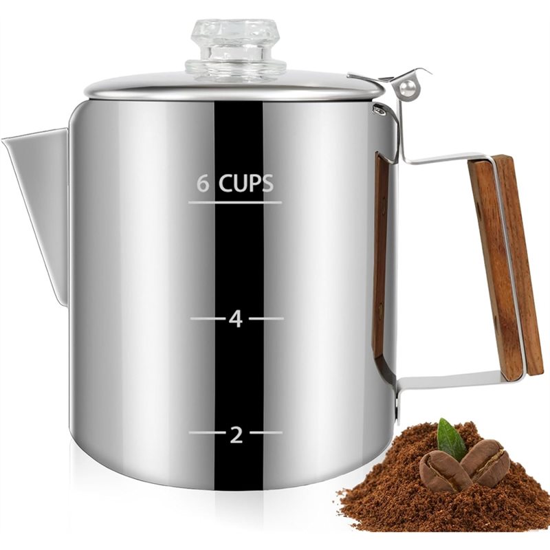 Camp Percolator Coffee - Cafeteira NOCM para 6 xícaras, percolador