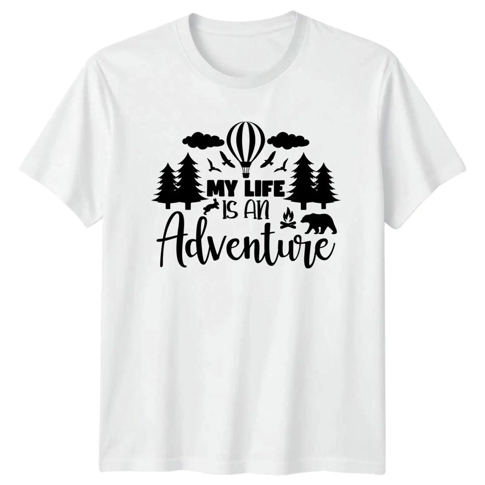Outdoor Und Camping - Camiseta 'Mein Leben ist ein Abenteuer'