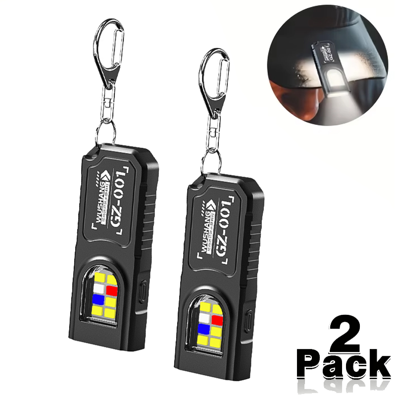 Outdoor Camping Adventure Lamp - Multifuncional mini cob led chaveiro lanterna