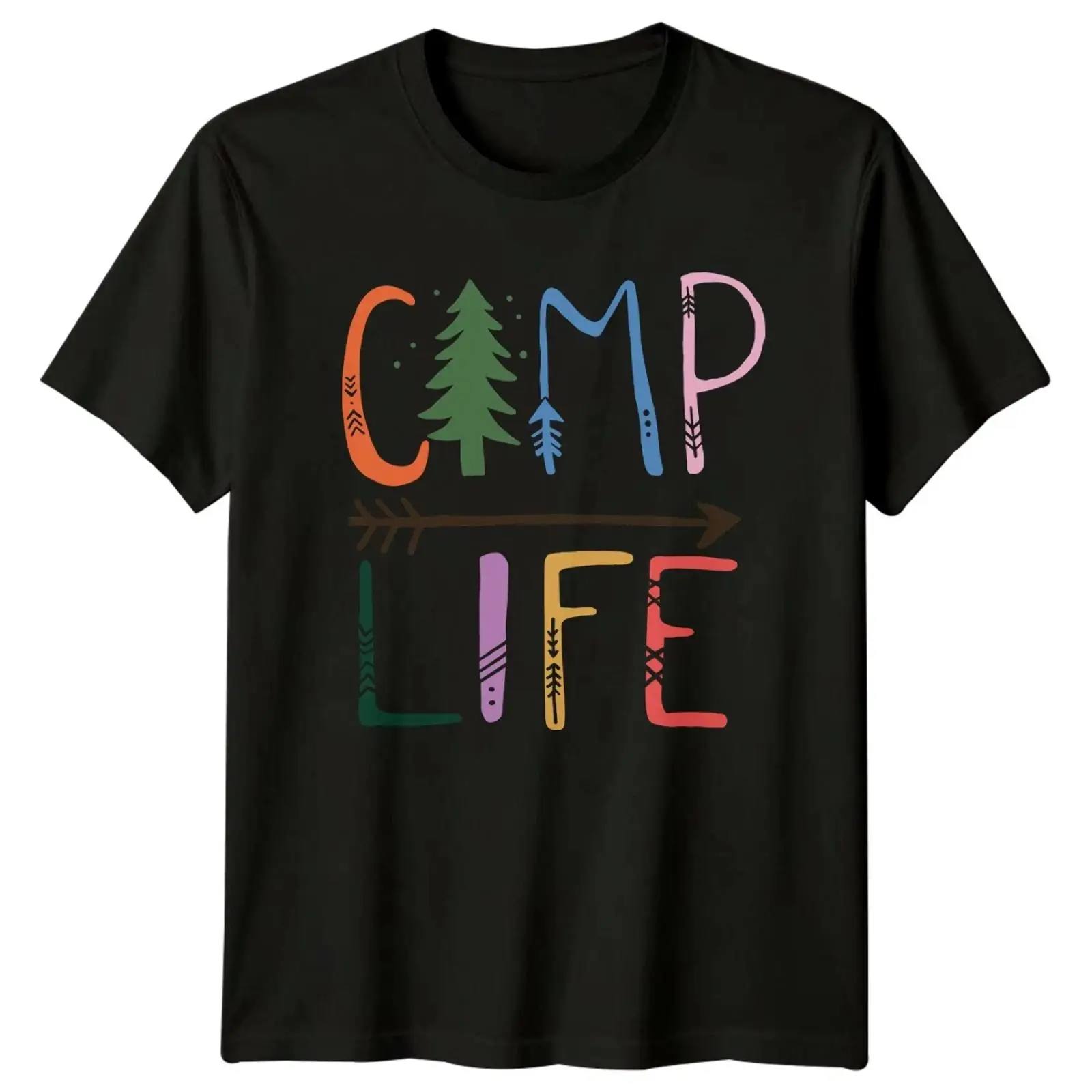 Outdoor Und Camping - Camiseta Camp Life Rustikal para camping