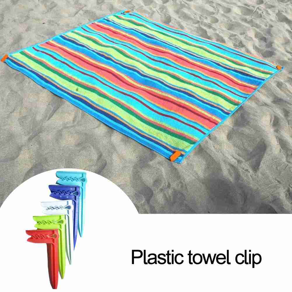 Outdoor Camping Rug - 10 pçs clipe de toalha de