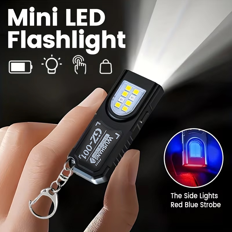 Outdoor Camping Adventure Lamp - Chaveiro multifuncional lanterna recarregável usb mini