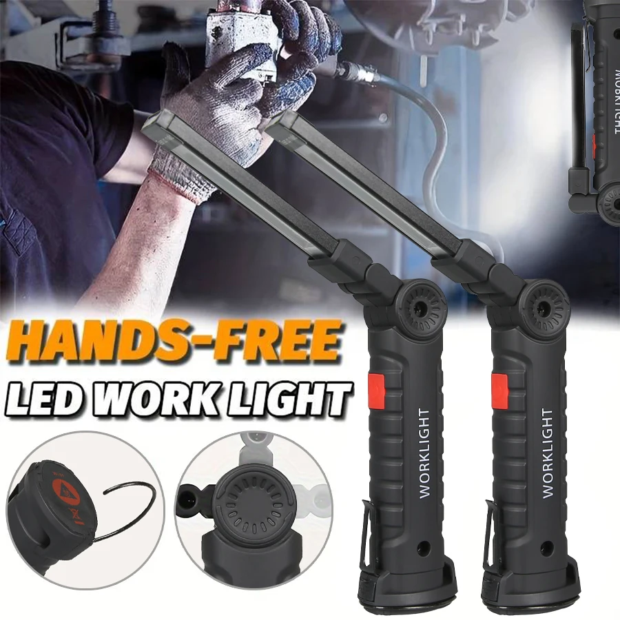 Outdoor Camping Adventure Lamp - Nova Lanterna LED COB Portátil Recarregável