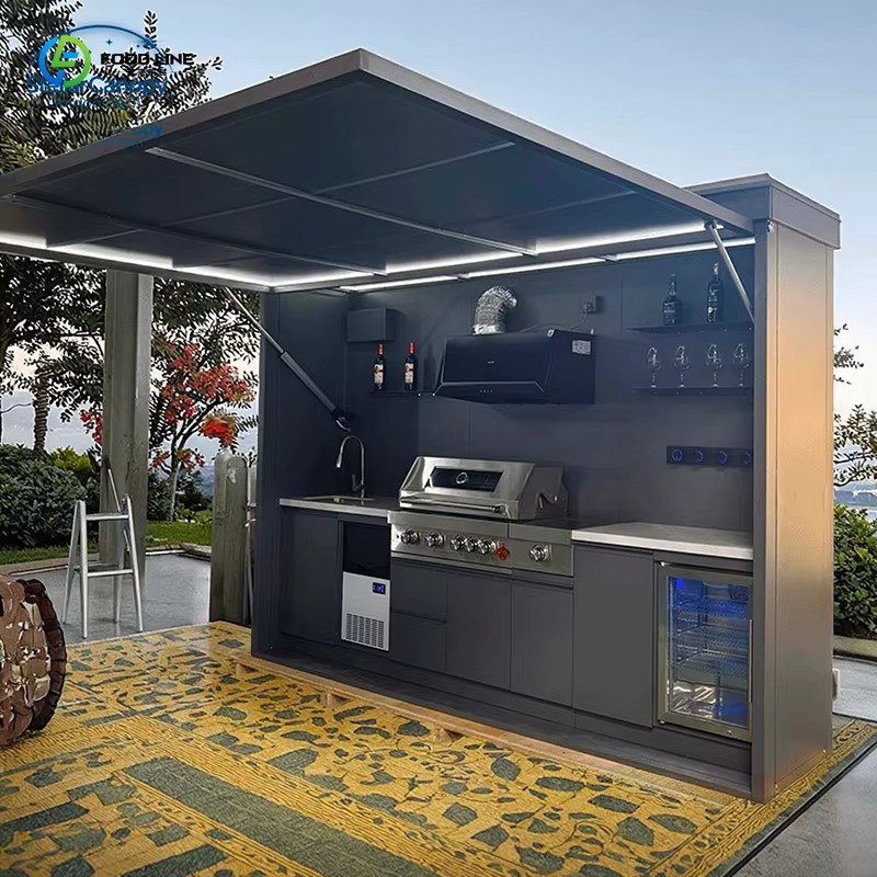 Outdoor Camping Kitchen With Sink - Conjunto de cozinha externa personalizado para