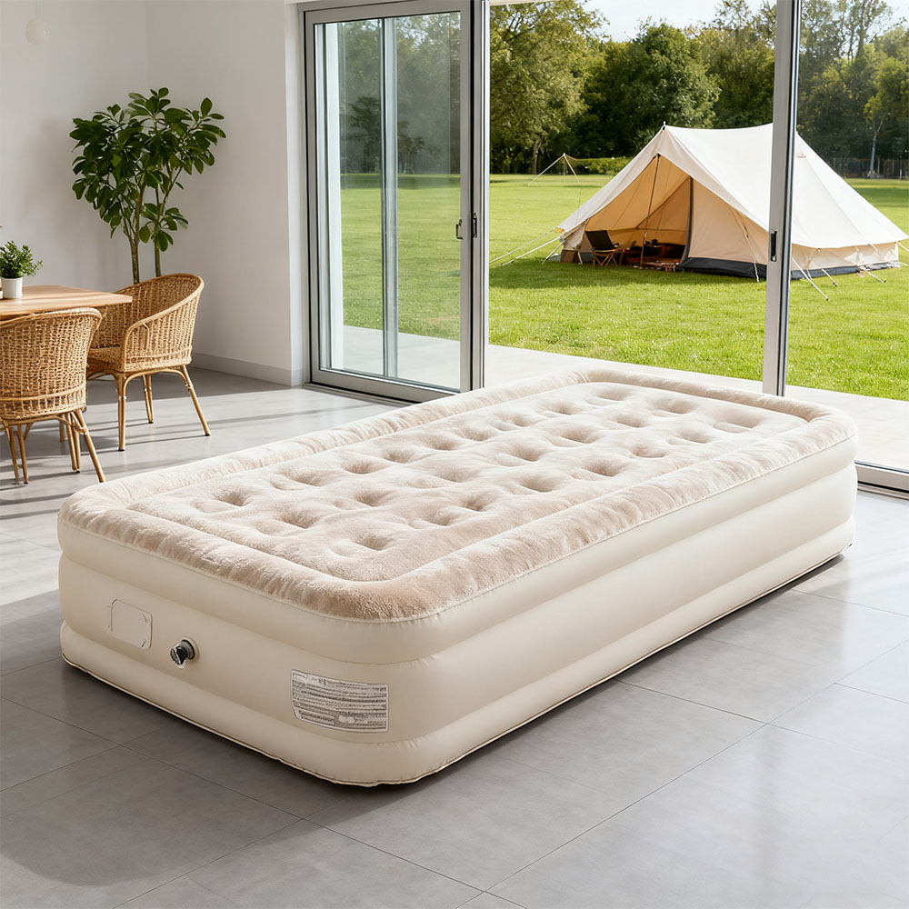 Camping Outdoor Or Indoor - Colchão de ar com bomba embutida,
