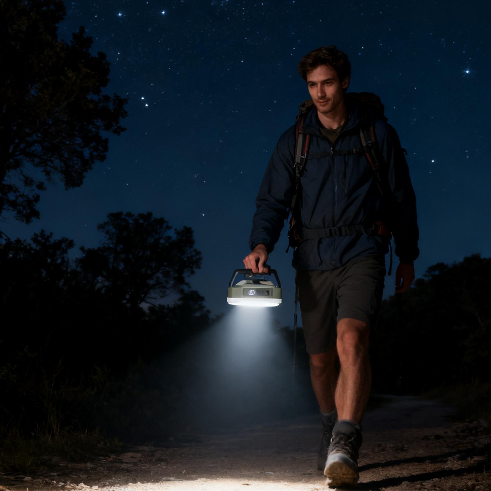 Outdoor Camping Jobs - Lanterna de acampamento recarregável magnética stepless