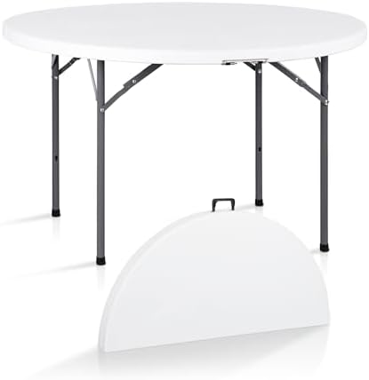 Camping Outdoor Or Indoor - Mesa de Cartas Redonda Dobrável de