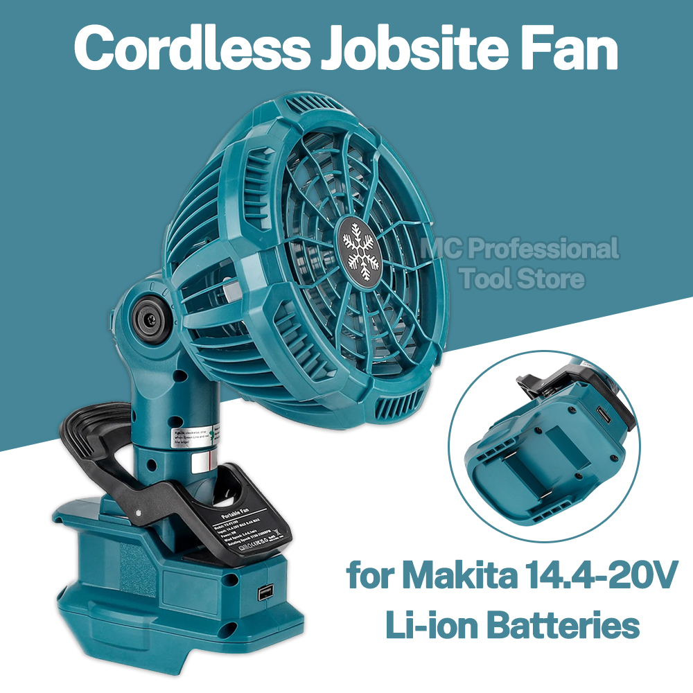 Outdoor Camping Jobs - Ventilador portátil com clipe para bateria