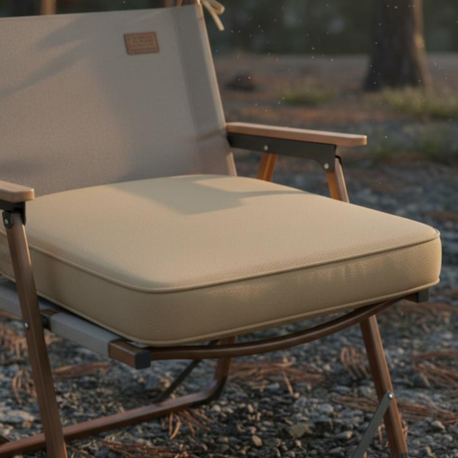 Outdoor Camping Chairs - Almofada Impermeável para Assento de Pátio,