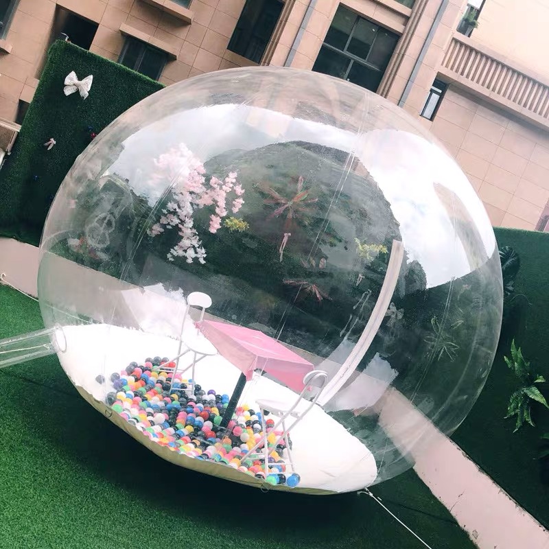 Outdoor Camping Exhibition - Inflável Bubble Igloo Tent com Air