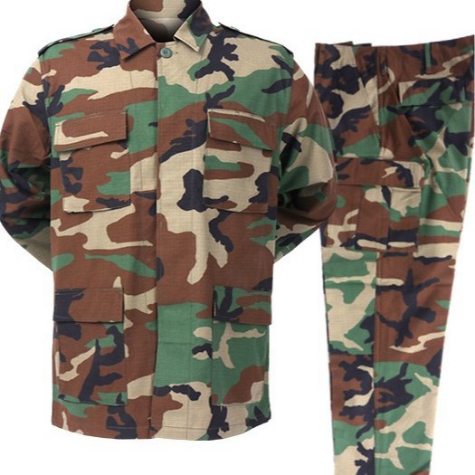 Camping Outdoor Clothing - Conjunto Tático Masculino BDU Camuflado de