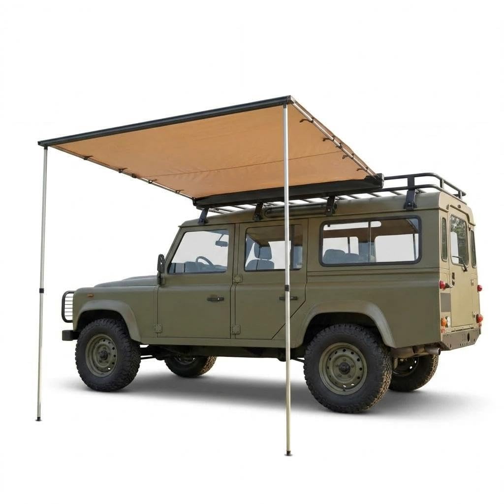 Outdoor Camping Awning - Toldo Retrátil para Teto de SUV,