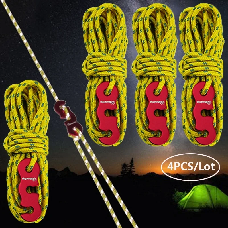 Cordas Refletivas Reforçadas à - Outdoor Camping Guy avaliação e preço