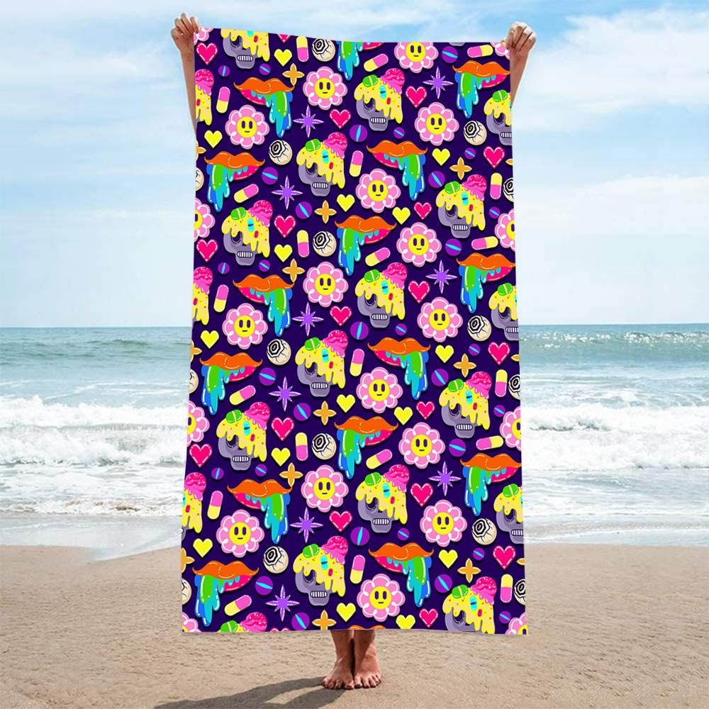 Toalha de Praia Abstrata 70x14 - Camp Towel Microfiber avaliação e preço