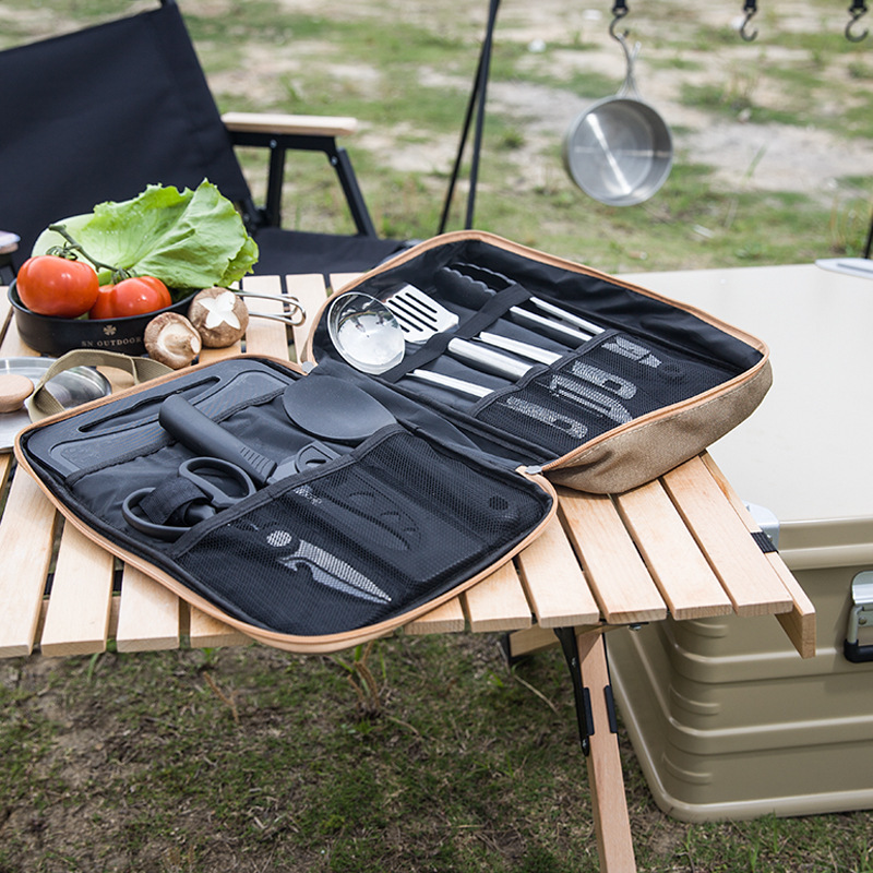 Conjunto de Utensílios de Cozi - Outdoor Camping Kitchen With Sink avaliação e preço