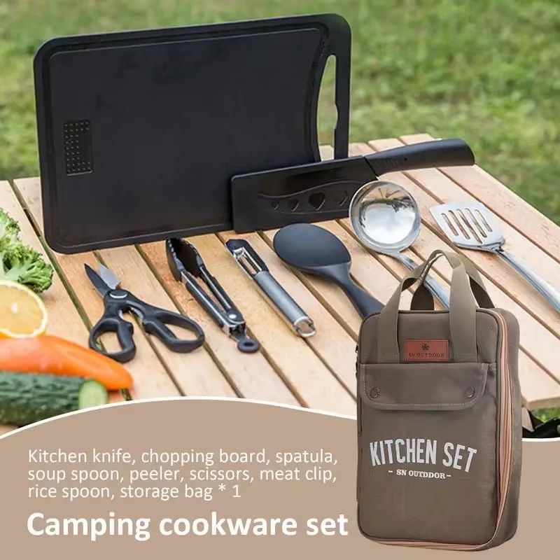 Conjunto de Utensílios de Cozi - Outdoor Camping Kitchen With Sink avaliação e preço