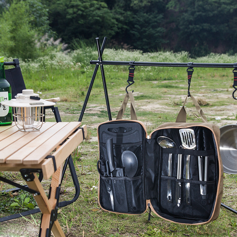 Conjunto de Utensílios de Cozi - Outdoor Camping Kitchen With Sink avaliação e preço