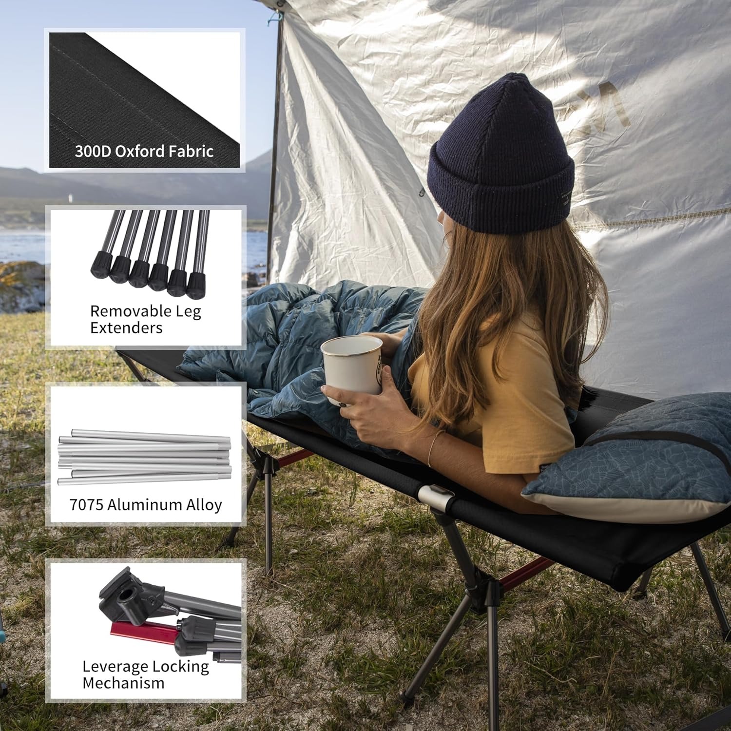 Cama de Camping Dobrável Natur - Outdoor Camping Gazebo avaliação e preço