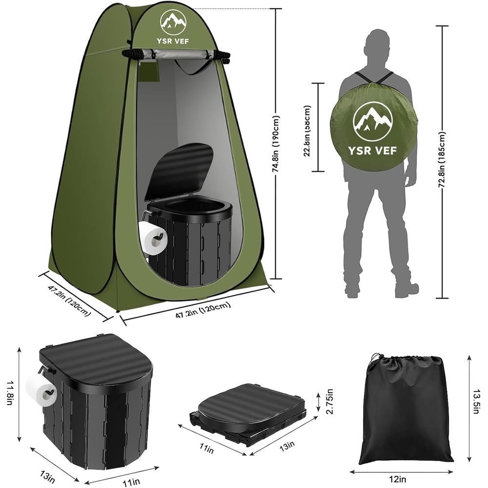 Kit de Sanitário Portátil, San - Camping Tent avaliação e preço