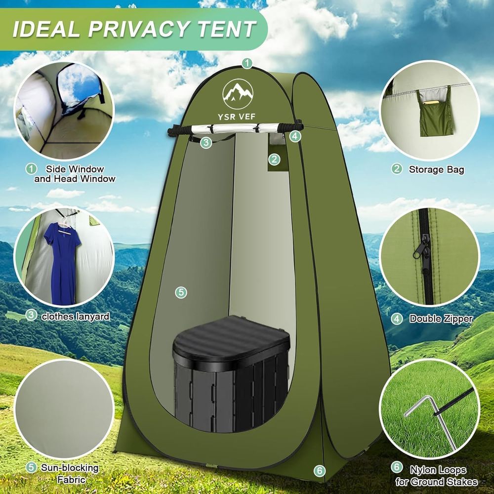 Kit de Sanitário Portátil, San - Camping Tent avaliação e preço