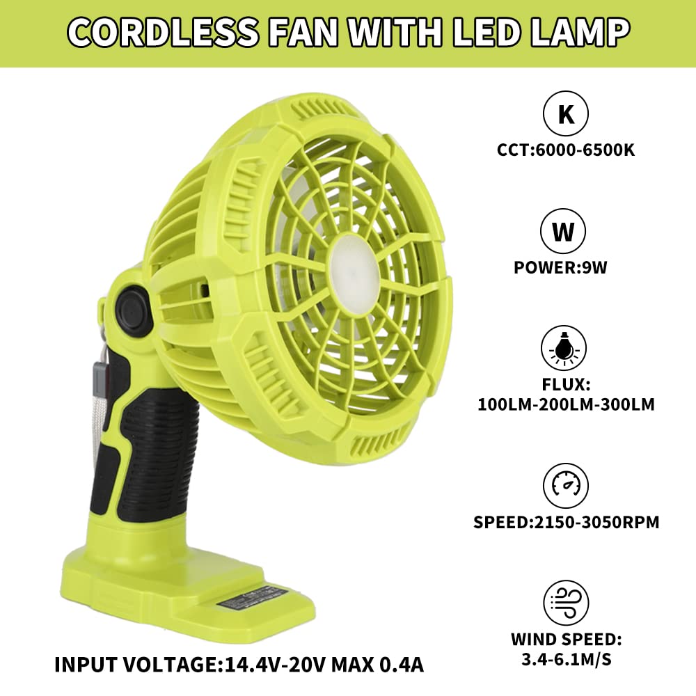 Cordless portáteis LED luz fãs - Outdoor Camping Jobs avaliação e preço