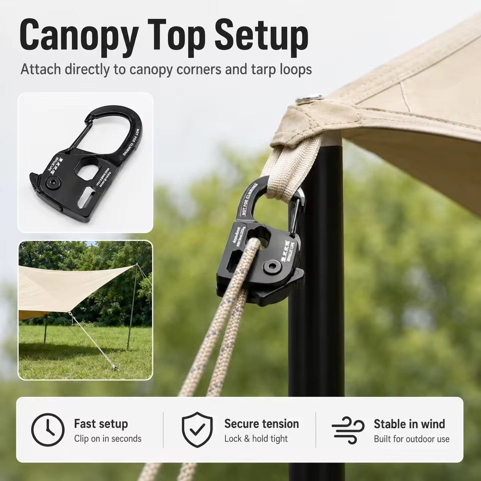 Tensionador de Corda de Tenda  - Outdoor Camping Extension Cord avaliação e preço