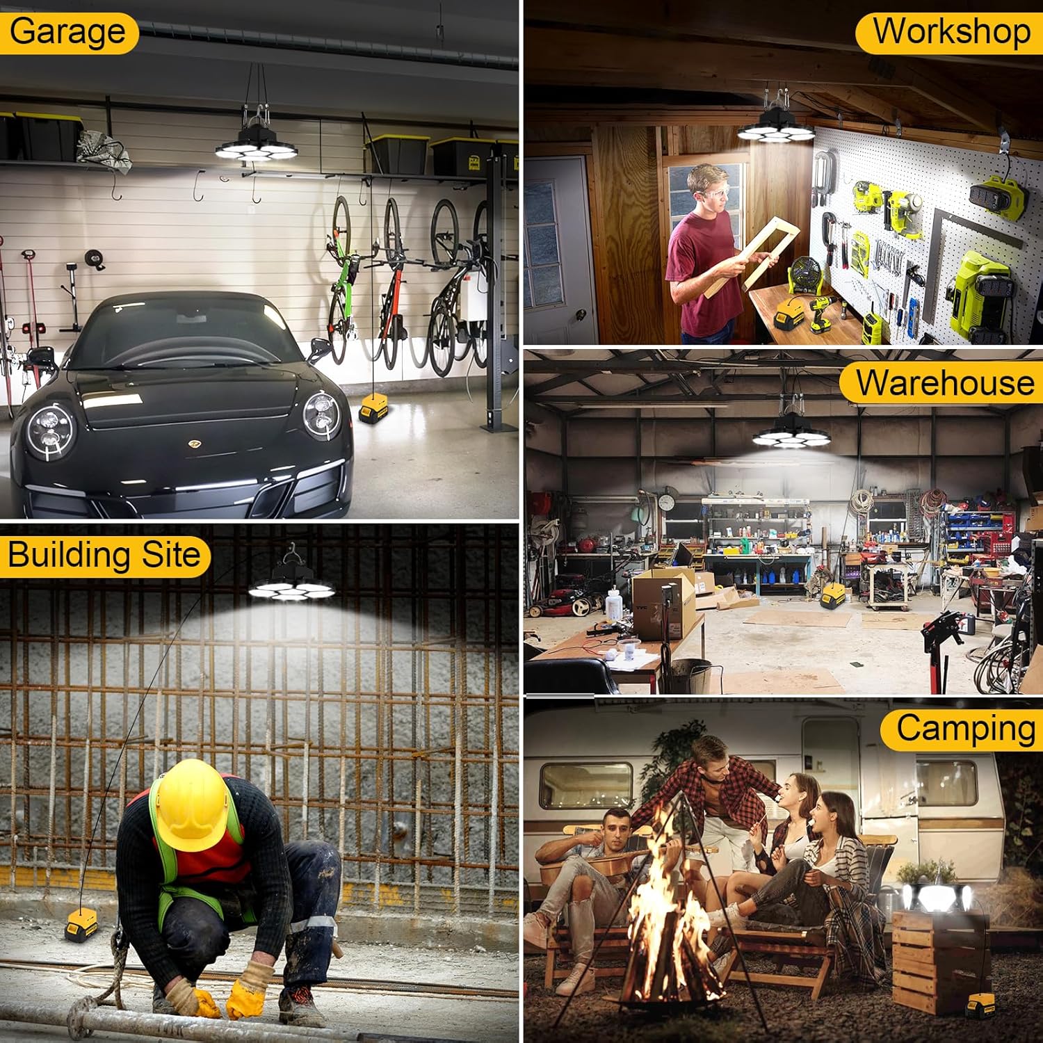 Lanterna de Trabalho LED para  - Outdoor Camping Jobs avaliação e preço