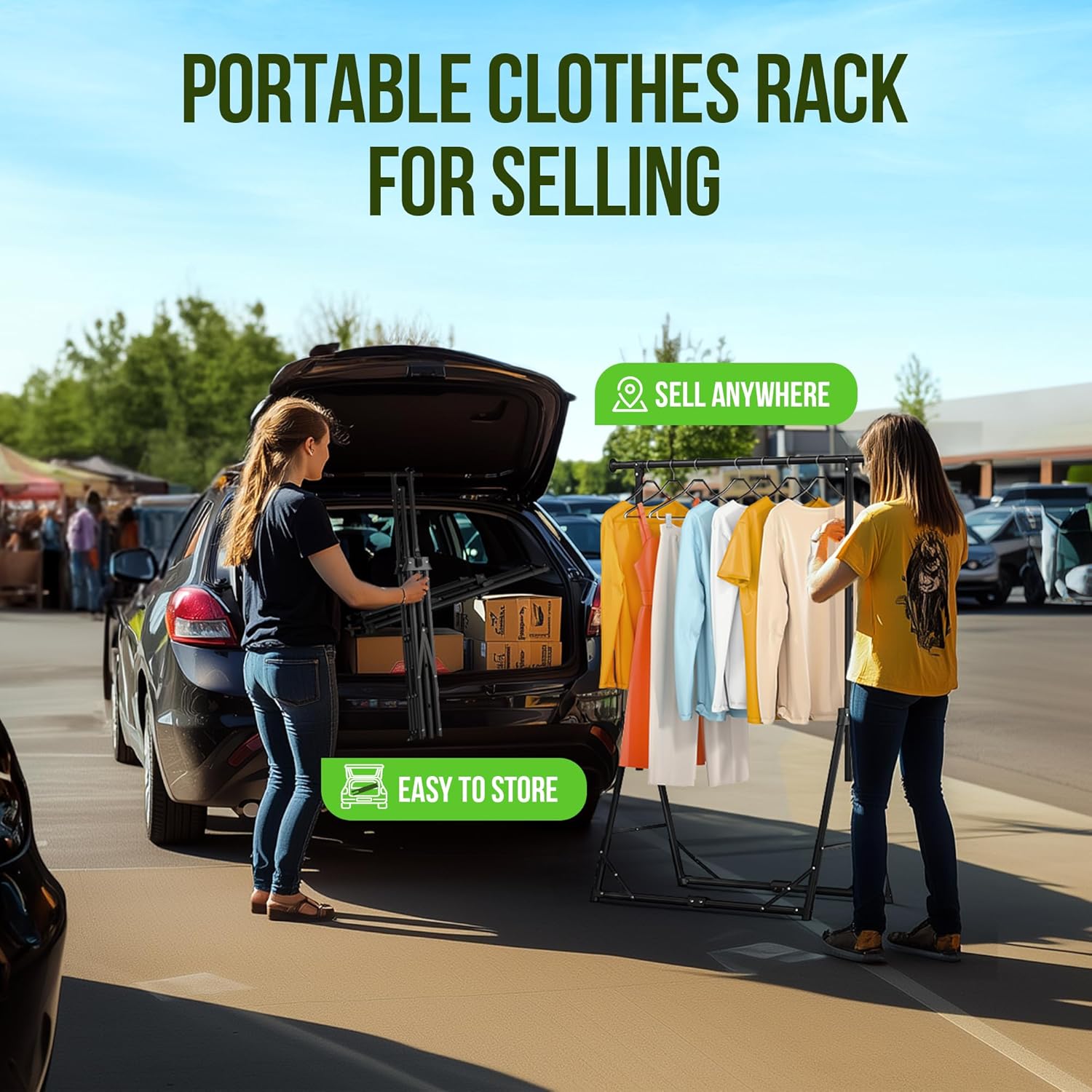 Suporte de Roupas Dobrável HOM - Camping Outdoor Clothing avaliação e preço