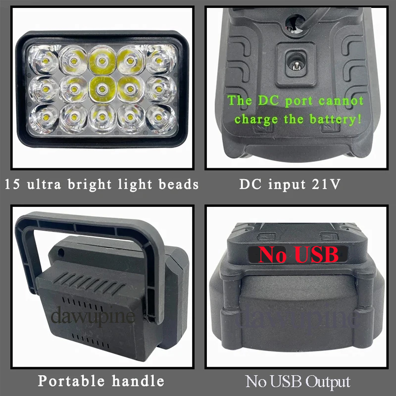 Para makita 18v li-ion bateria - Outdoor Camping Adventure Lamp avaliação e preço