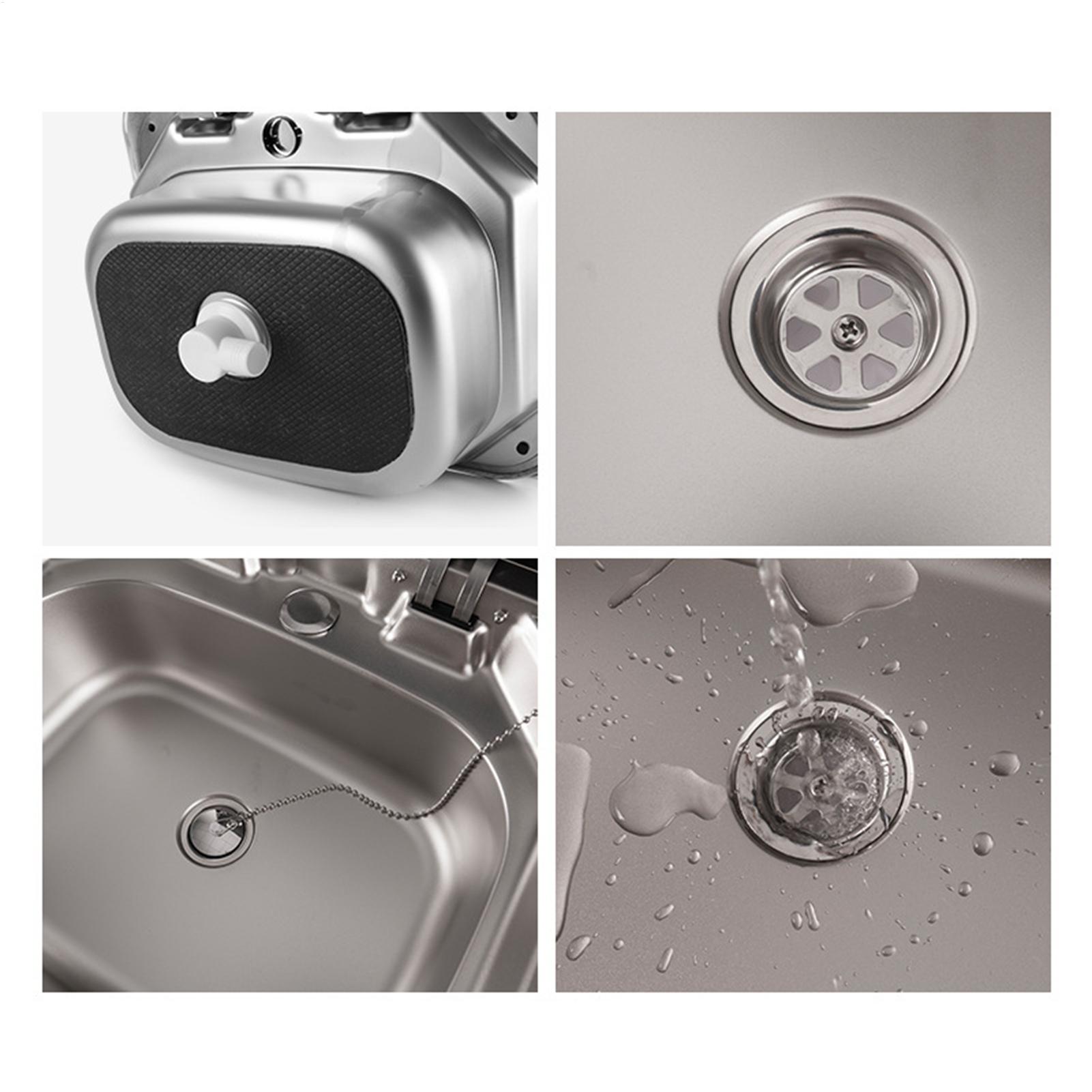 Filtro de drenagem de aço inox - Outdoor Camping Kitchen With Sink avaliação e preço