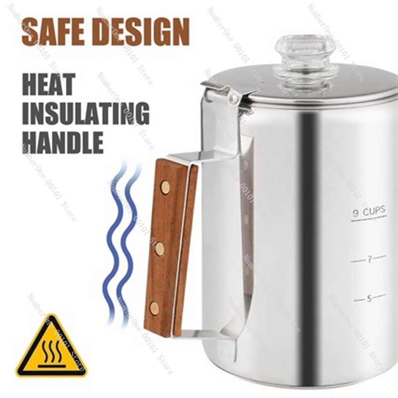 Cafeteira de Fogão para Campin - Camp Percolator Coffee avaliação e preço