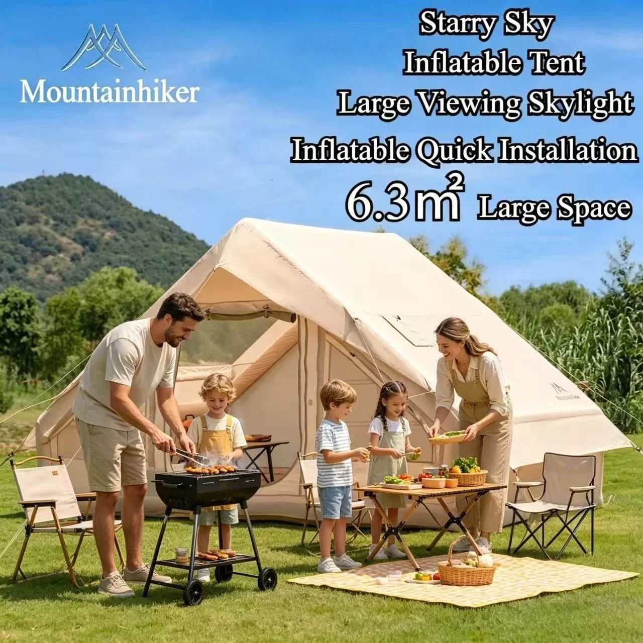 Tenda Inflável Extra Grande MO - Outdoor Camping Gazebo avaliação e preço