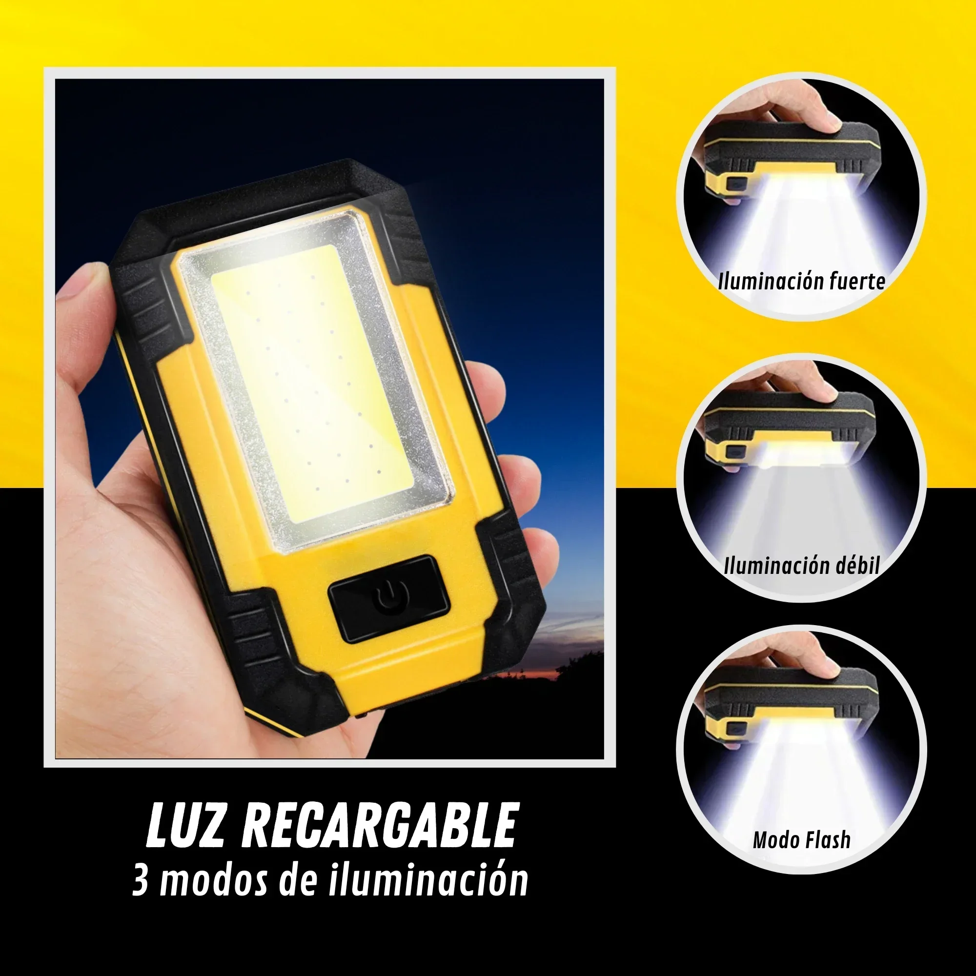 Lanterna de Trabalho Recarregá - Outdoor Camping Adventure Lamp avaliação e preço