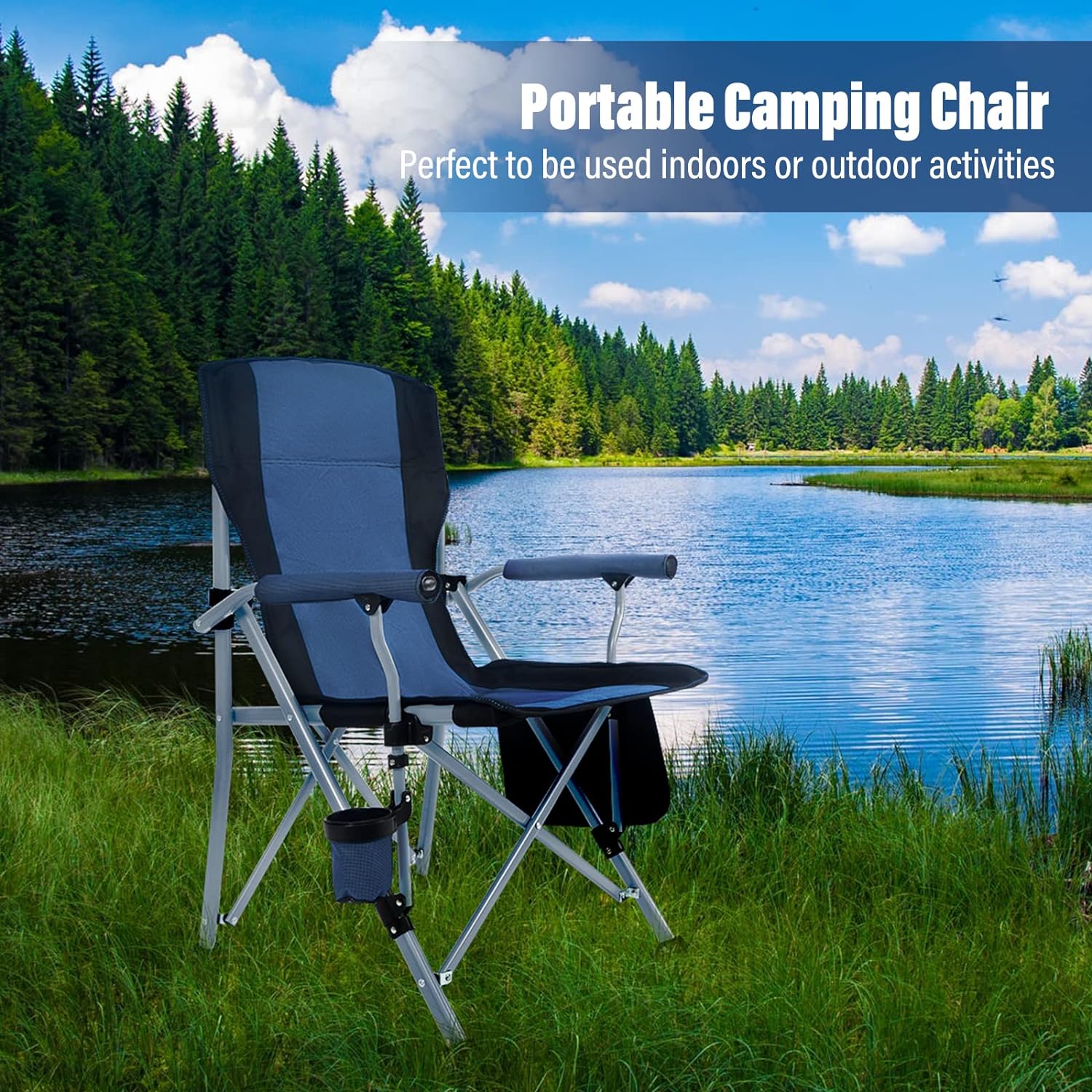 Cadeira de Praia Portátil e Do - Outdoor Camping Chairs avaliação e preço