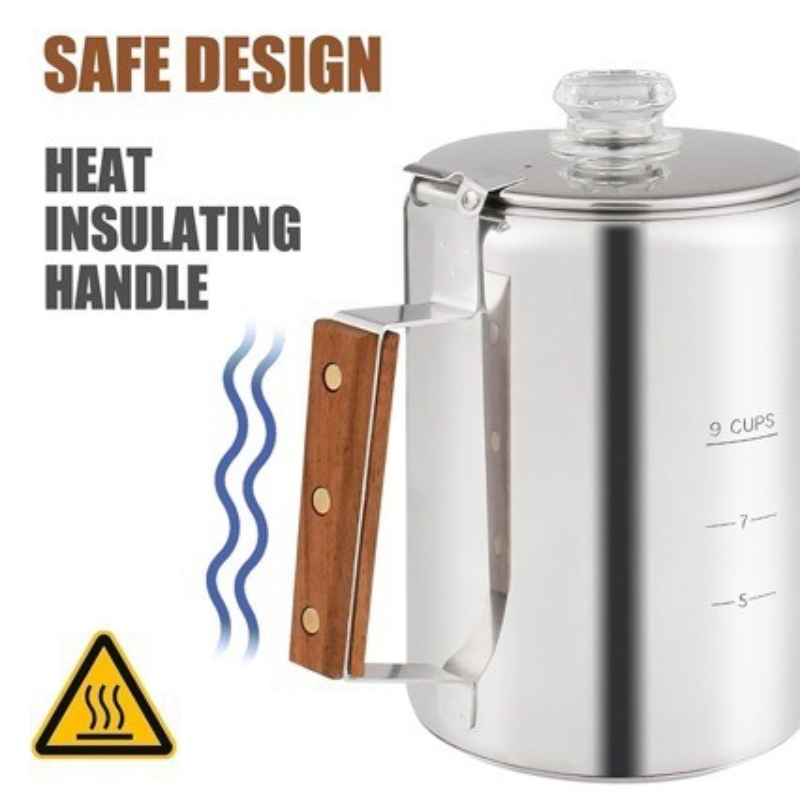 Cafeteira de Aço Inoxidável 6, - Camp Percolator Coffee avaliação e preço