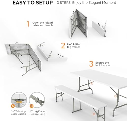 Conjunto de Mesa de Piquenique - Camping Outdoor Or Indoor avaliação e preço