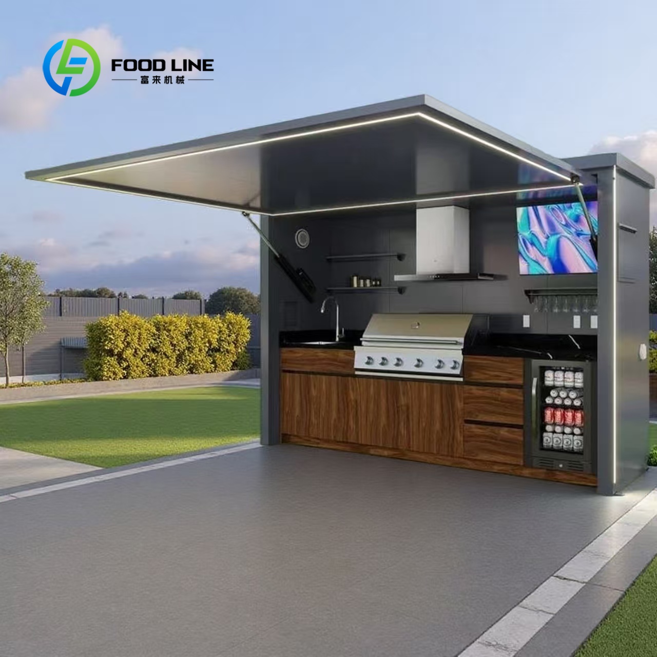 Carrinho de Cozinha Portátil P - Outdoor Camping Kitchen With Sink avaliação e preço