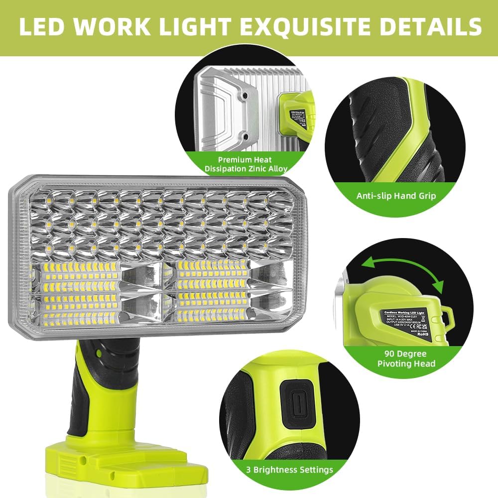 Lanterna LED sem fio 40W 4200L - Outdoor Camping Jobs avaliação e preço