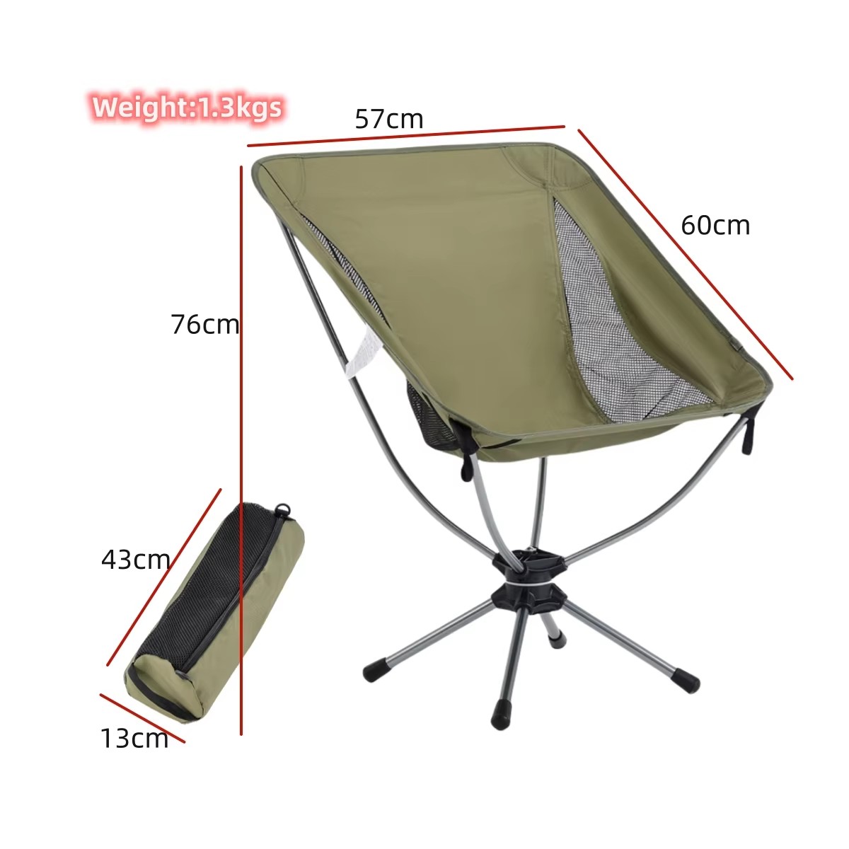 Cadeira de Camping Portátil e  - Outdoor Camping Chairs avaliação e preço